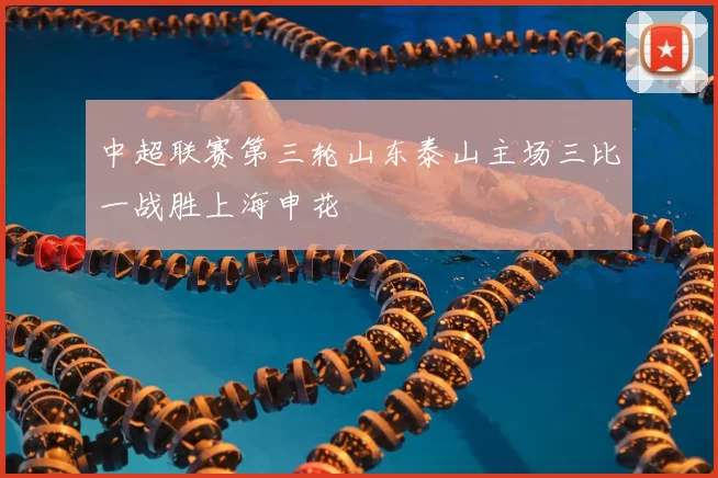 中超联赛第三轮山东泰山主场三比一战胜上海申花